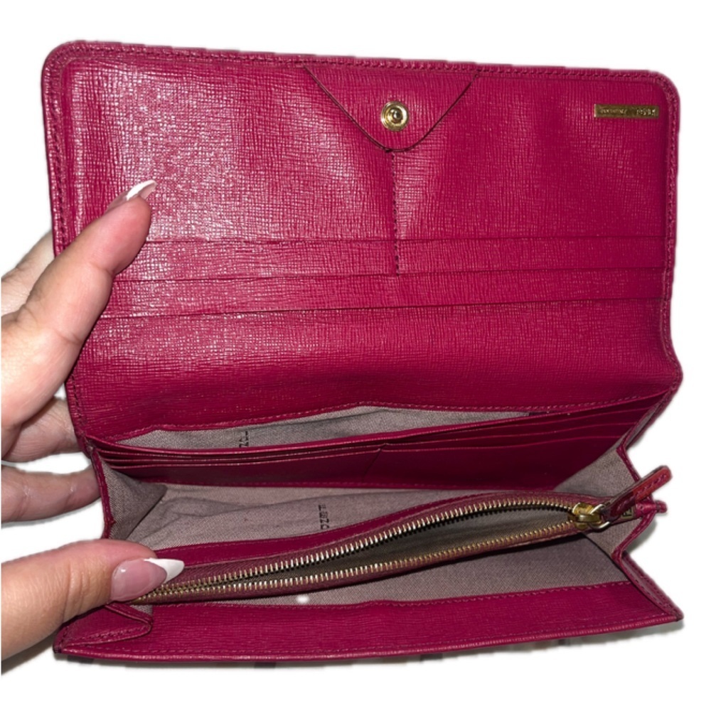 Fendi Women’s Leather Crayons Continental Wallet, Fuschia Pink - Picture 11 of 16